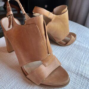 Nine West Sandals, Size: 7.5 M, Color: Natural Leather (Tan),